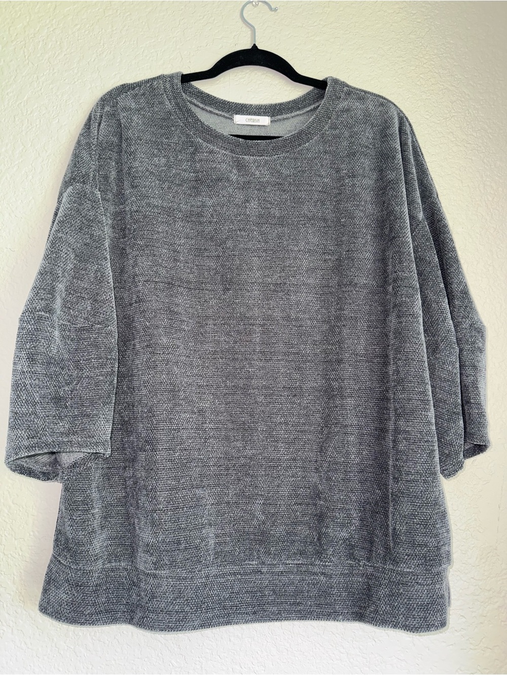 Cherish Heather Gray Crewneck Sweater